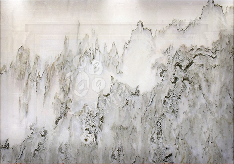 山水畫(huà)大理石背景墻-4
