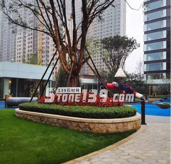 花崗巖石材樹池園藝環境石應用案例欣賞