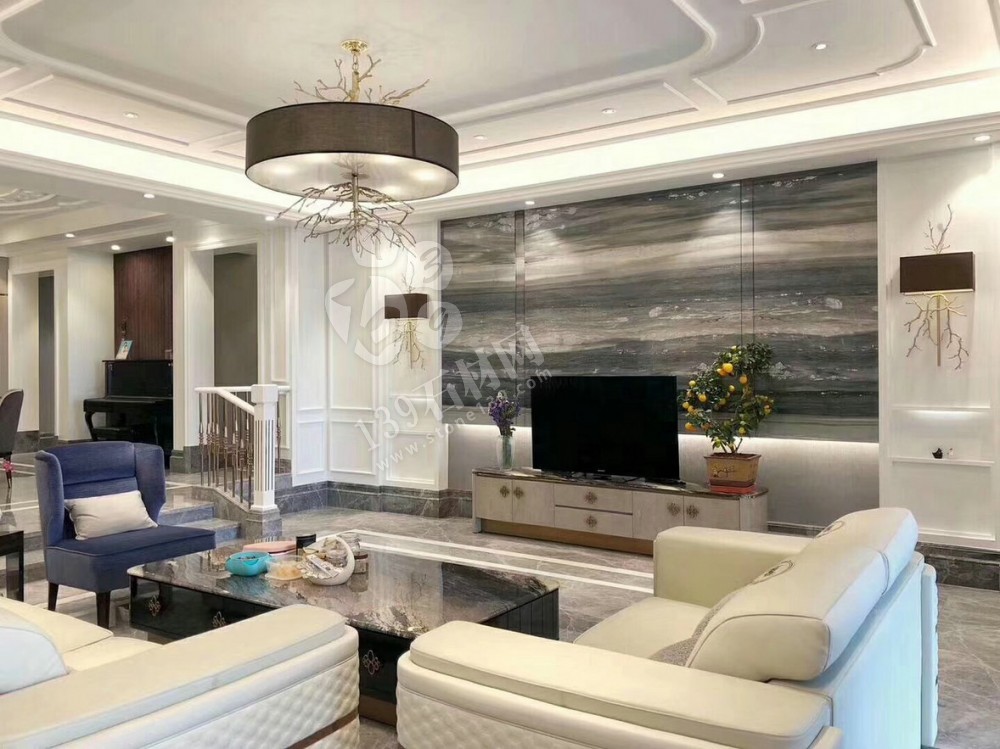 意大利進(jìn)口的白金沙和藍(lán)金沙臺面和墻面應(yīng)用