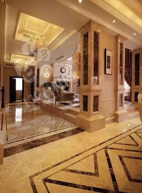 大理石鋪地 豪宅用大理石這樣拼裝想說難看大家都不答應(yīng)