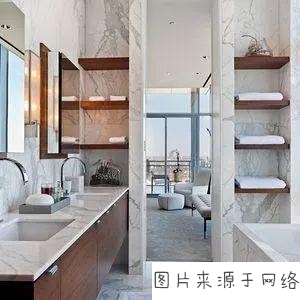 有一款炫富,叫別人家的大理石洗手臺