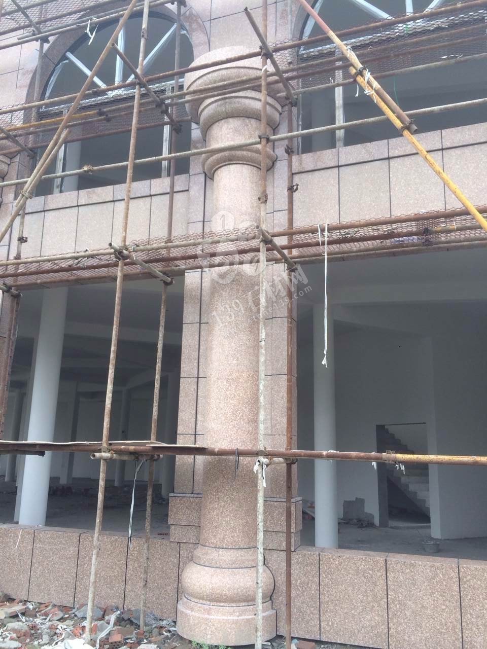 江西紅色花崗巖外墻別墅應用 彰顯尊貴就是要不一樣的紅（光澤紅映山紅）