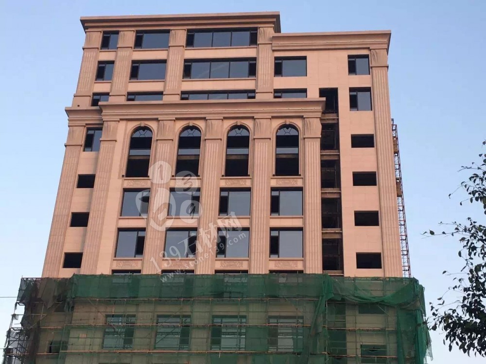 江西紅色花崗巖外墻別墅應用 彰顯尊貴就是要不一樣的紅（光澤紅映山紅）