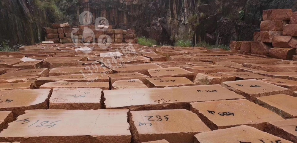 江西紅色花崗巖外墻別墅應用 彰顯尊貴就是要不一樣的紅（光澤紅映山紅）