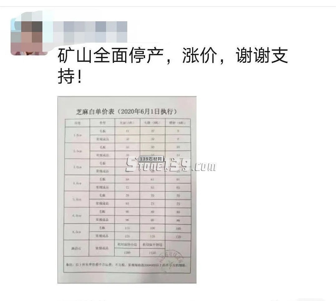 即日起!河南芝麻白因礦口整頓,價格上漲