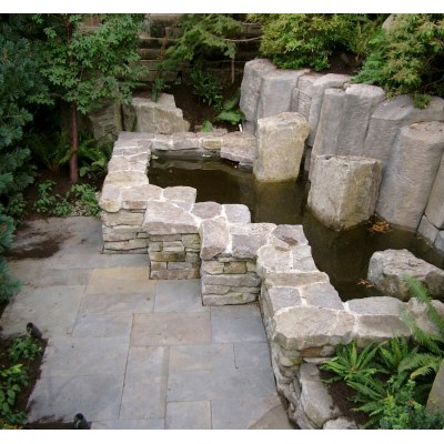 寒武石花盆，水柱