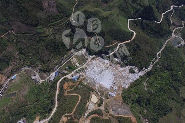 廣西桂林資源縣浪花白（海浪花）石材產地