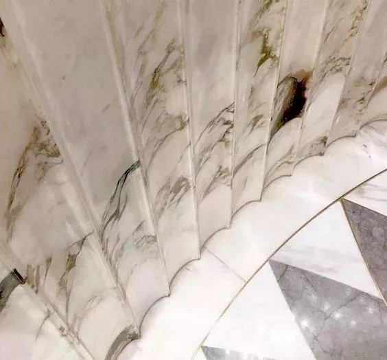 石材加銅條為什么會發綠?如何避免?