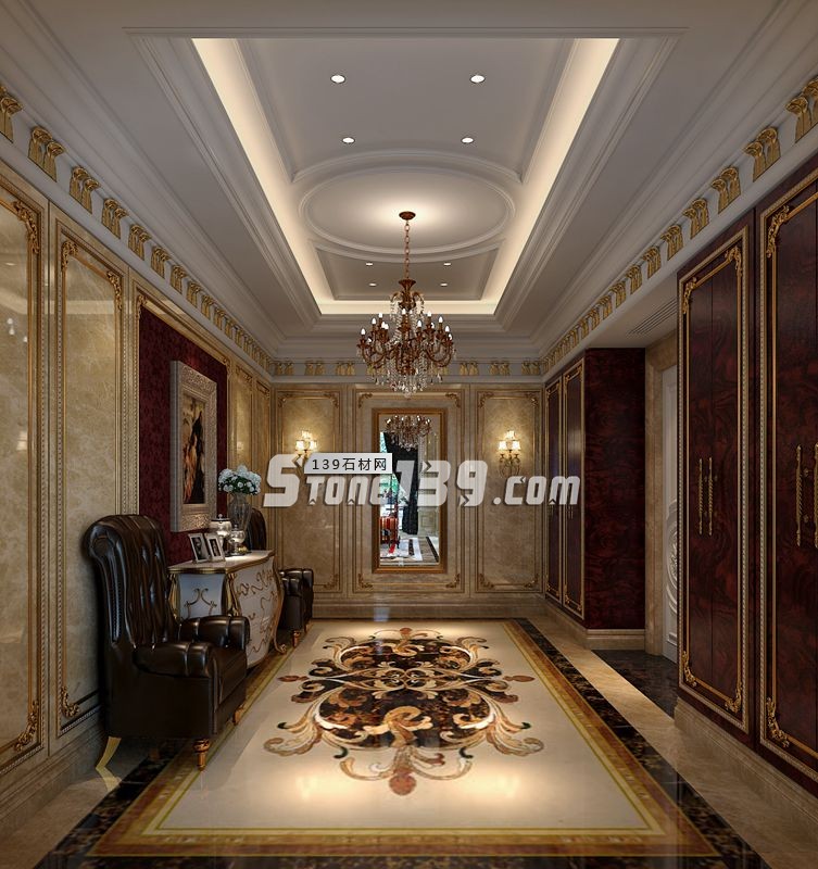 想要時尚潮流的玄關,試試大理石吧