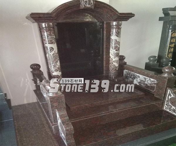 英國棕花崗巖墓碑5