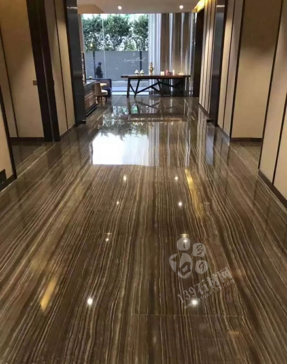 高端進口咖啡色木紋大理石-帶您認(rèn)識奧巴馬木紋