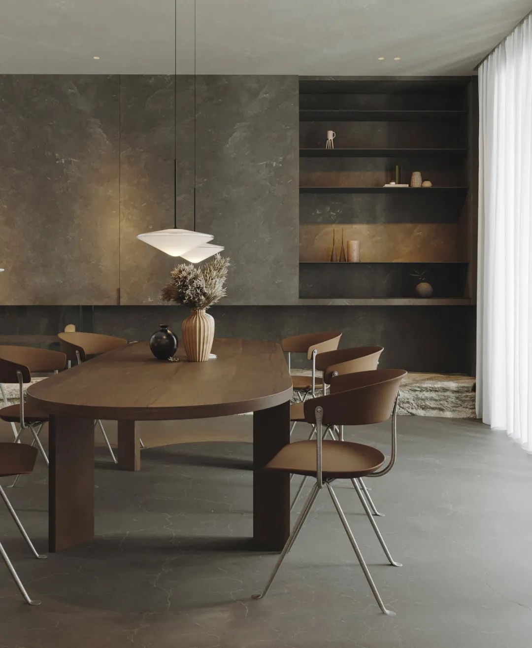 極簡設計的石材應用-面朝大海，“石”光里的低調奢華