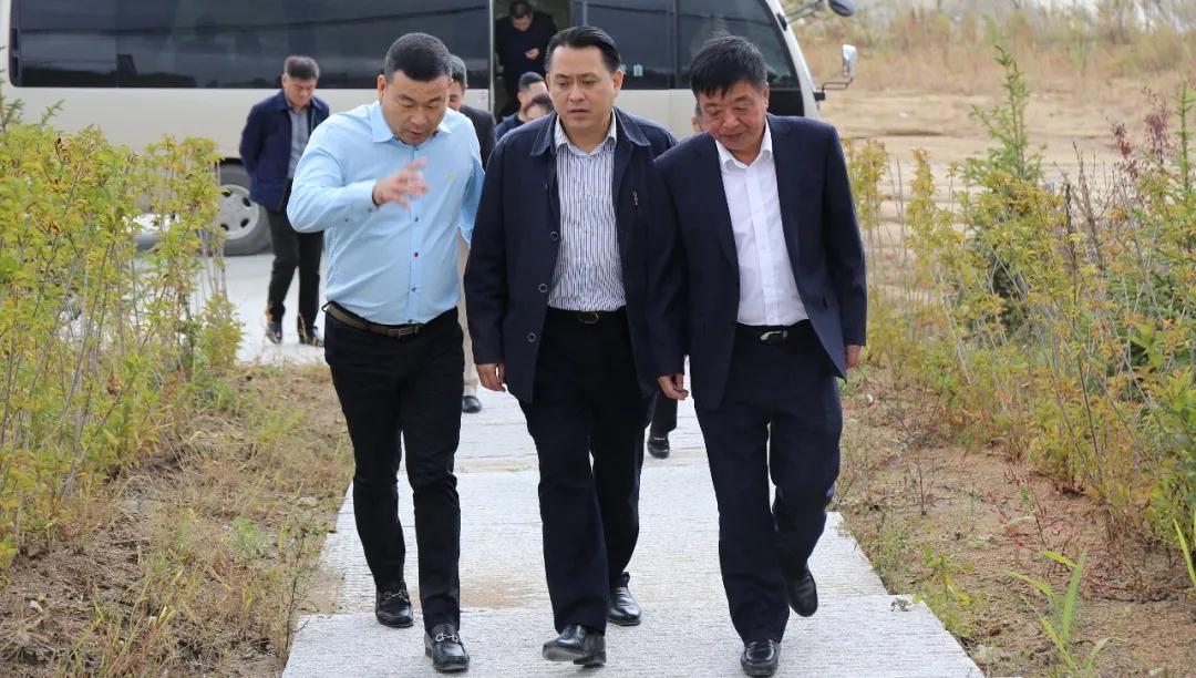 廣西岑溪市委書記羅偉雄一行蒞臨中國北部(蛟河)石材循環經濟產業園考察