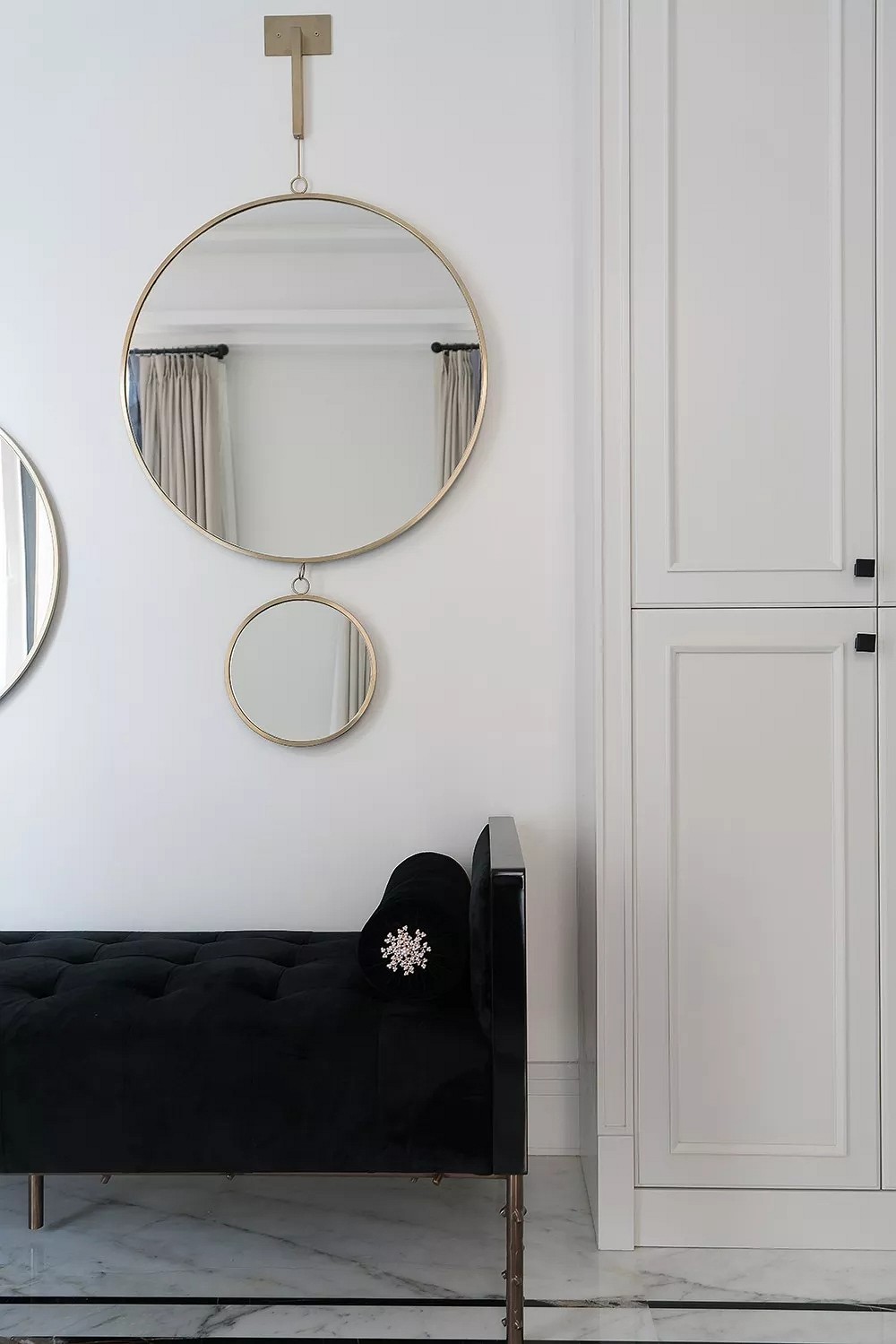 黑白大理石+金屬線，精致優雅的完美搭配