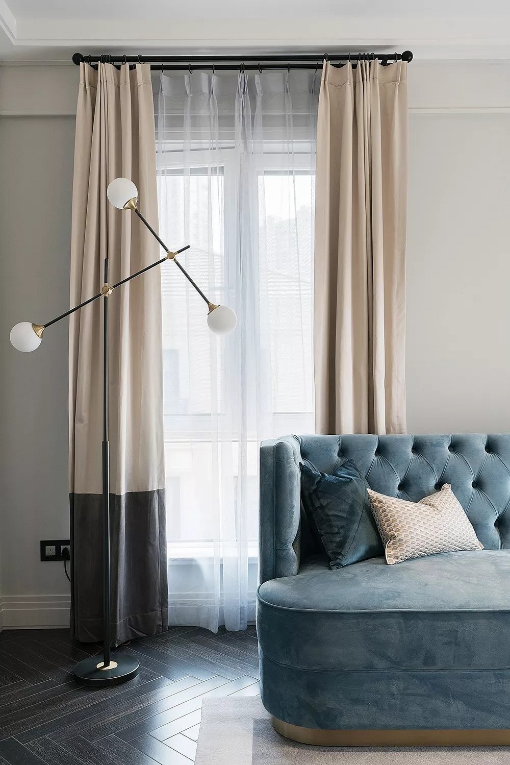 黑白大理石+金屬線，精致優雅的完美搭配