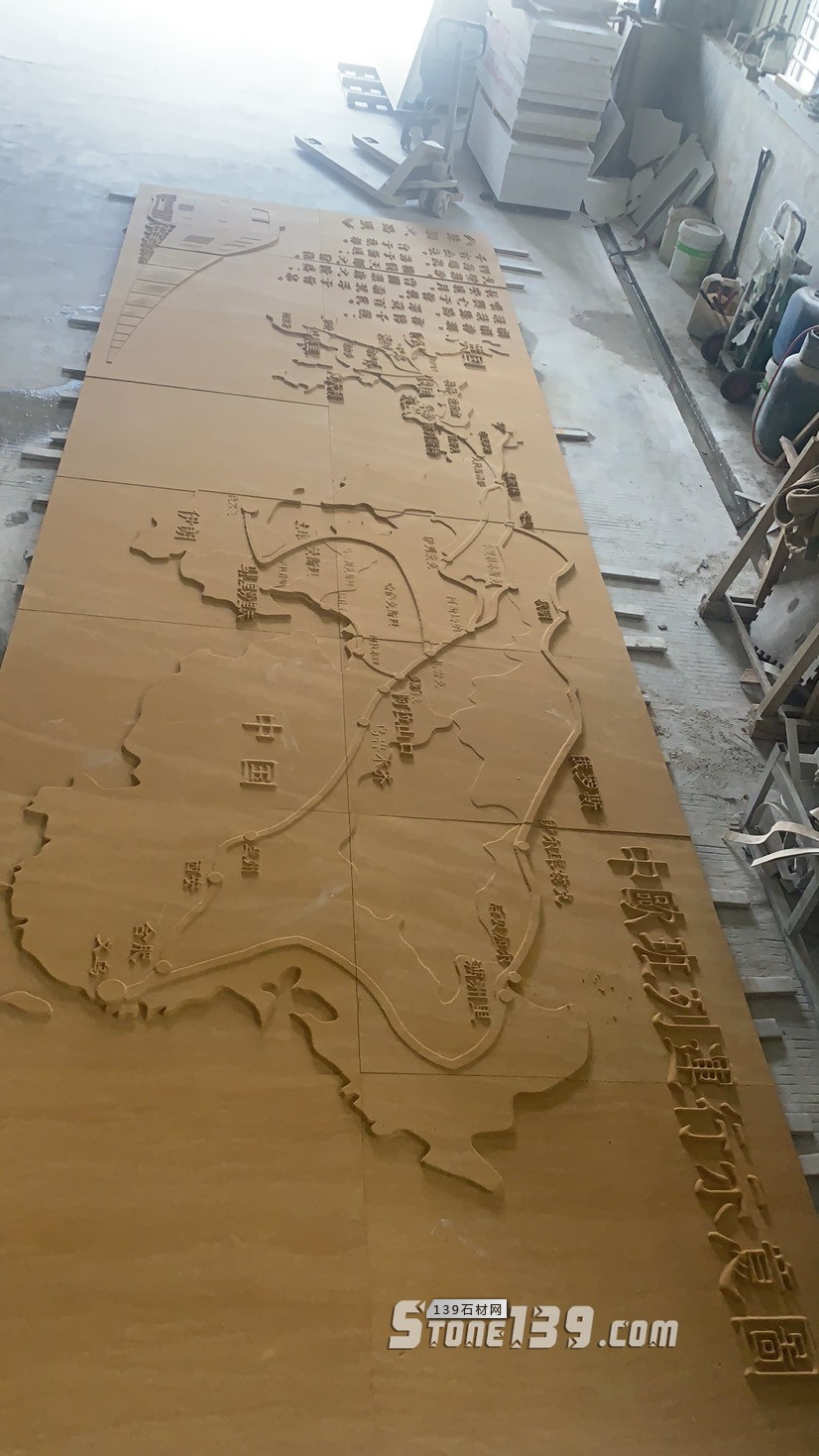 黃沙巖外墻帶浮雕的工程案例(天豪石材cnc加工)欣賞