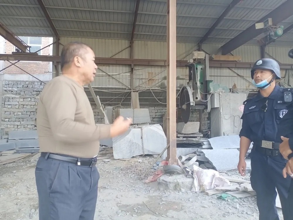 泉州界山鎮對石材(石雕)加工行業進行整治