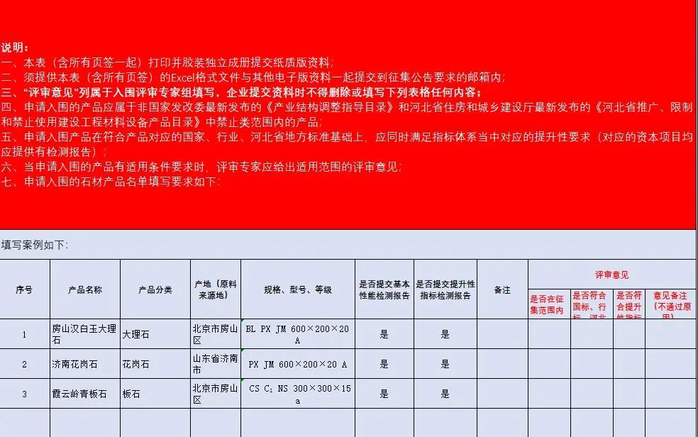 雄安新區建設工程項目征集有優質石材生產能力的石材企業供應商