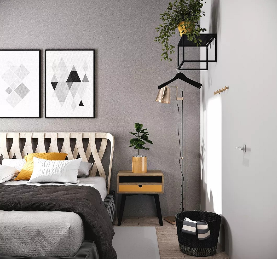 大理石高級灰搭配裝飾,橫豎都有范