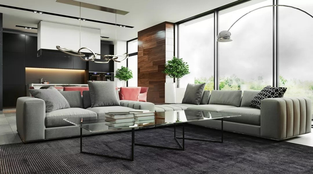 大理石高級灰搭配裝飾,橫豎都有范