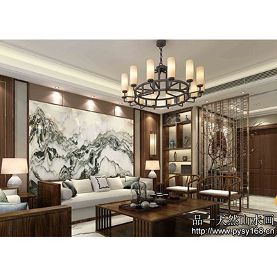 供應品一天然山水畫背景墻