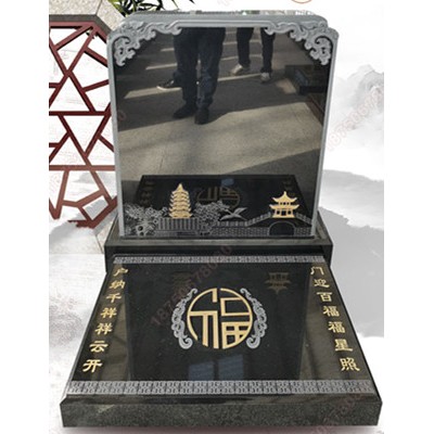 現在簡約風墓碑 印度黑火葬碑 福建惠安廠家供應