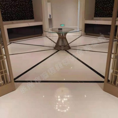 水晶白 玄關地板