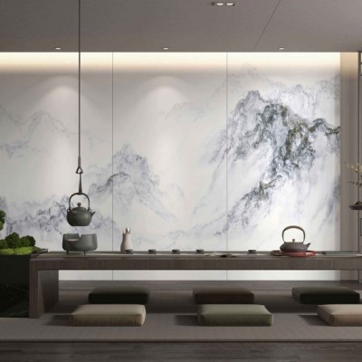 巖板背景墻批發源頭廠家合作代理