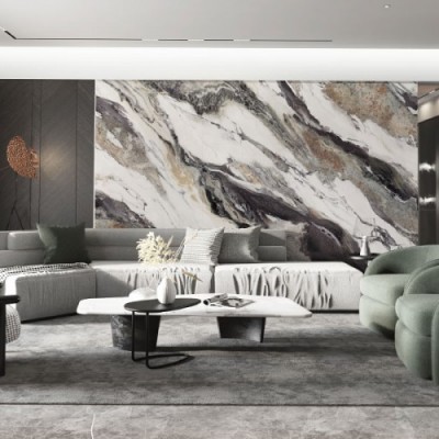 奢石系列巖板，連紋巖板廠家供應