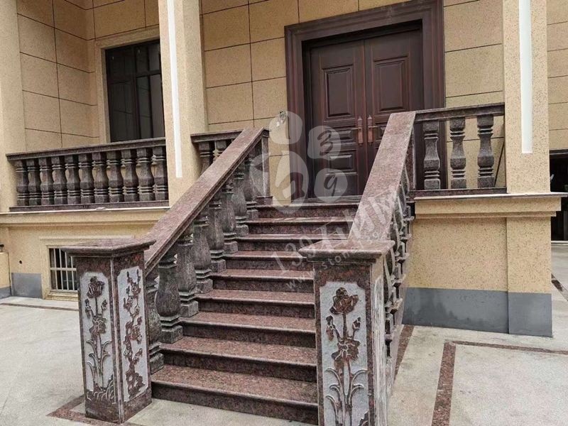 私人別墅住宅石材欄桿(花崗巖進口和國產對比)