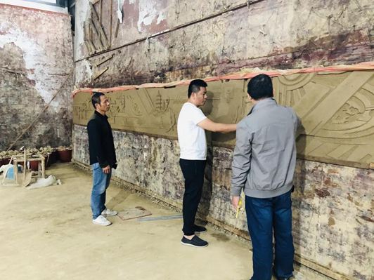 太驚艷!晉江市中運主場館這座大型石雕亮相啦!