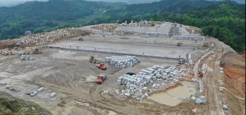 湖南長沙寧鄉市流沙河鎮花崗巖產區及芝麻灰石材
