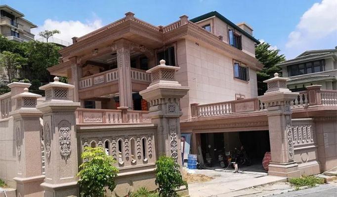 福建龍巖花崗巖產(chǎn)區(qū)永定紅石材及應(yīng)用欣賞!