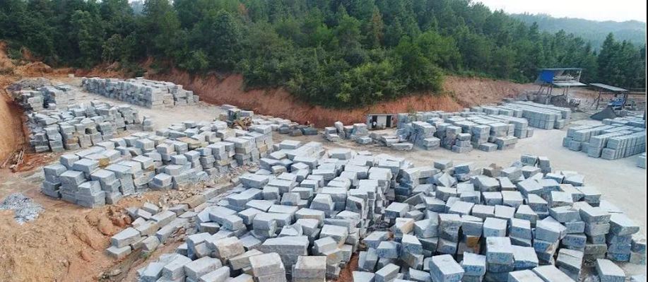 江西芝麻黑石材產區宜春市奉新縣清潭黑花崗巖654礦山石材欣賞！