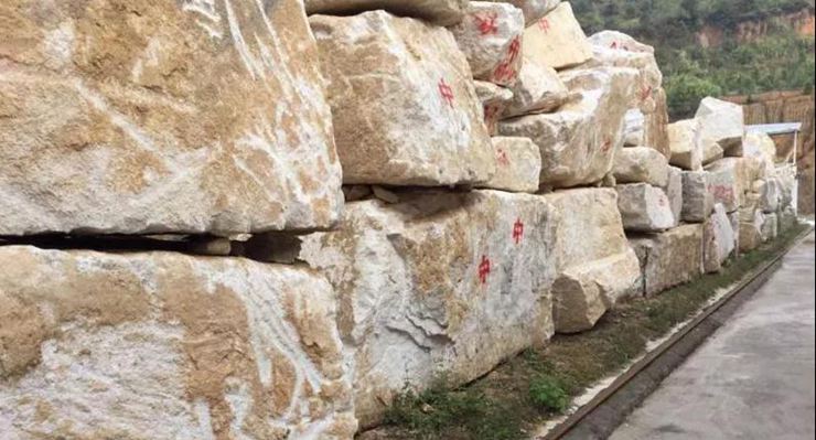 江西省宜春市石材產區袁州區珍珠白石材礦山及應用欣賞!