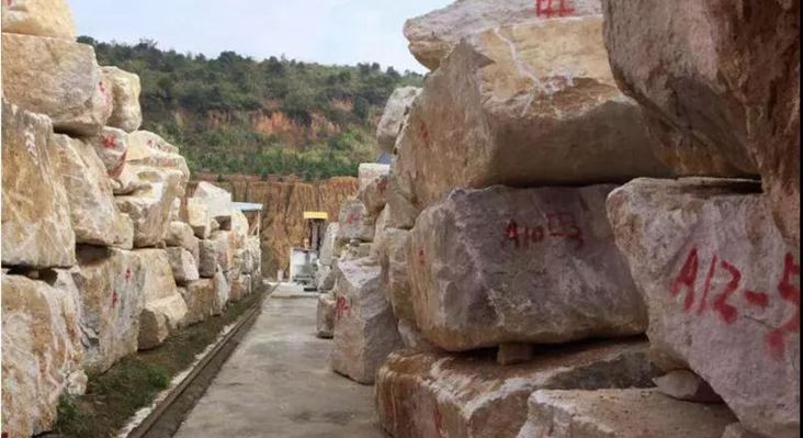 江西省宜春市石材產區袁州區珍珠白石材礦山及應用欣賞!