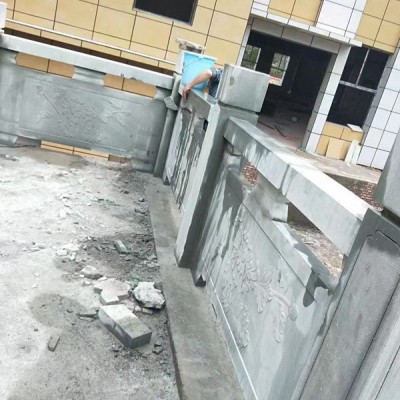 四川青石欄桿護欄案例 罐子鄉青石廠提供