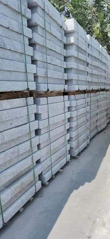 【麻城盛鑫石材】主營湖北芝麻白603、芙蓉白602、外墻干掛、地鋪、路沿石等異形板材