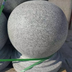 麻城石球廠白麻圓球擋車柱批發