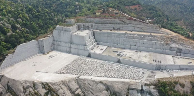 福建省三明市建寧縣均口鎮石材產區藍寶石（珍珠蘭）石材及礦山欣賞！