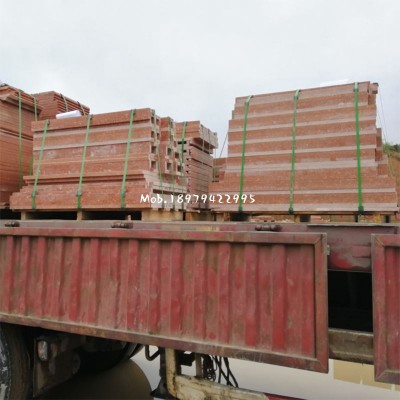 資溪紅花崗巖（光澤紅）成品發汽運走工地 帝王紅、富貴紅石材