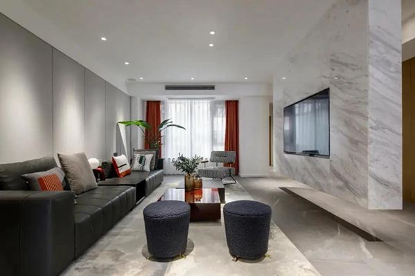 “懸空”石材背景墻怎么設計?怎么安裝?