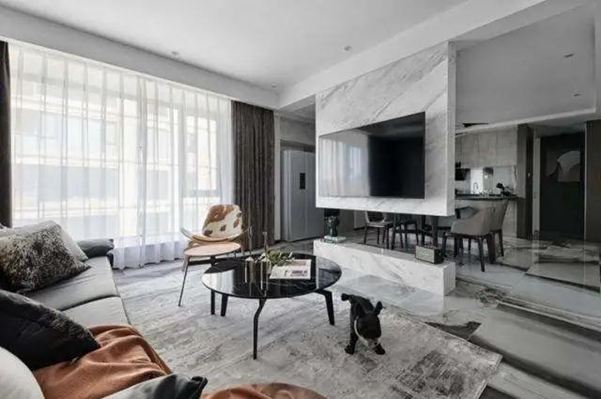 “懸空”石材背景墻怎么設計?怎么安裝?