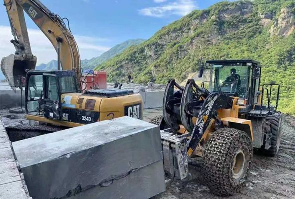 陜西石材產區安康白河縣石材資源和石材產品（夢幻彩云、青石、盤古綠）介紹