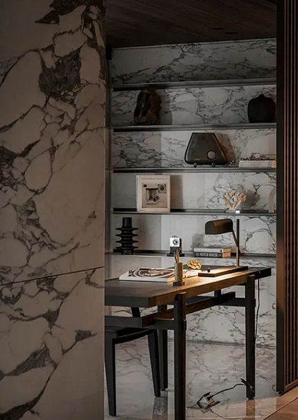 進口意大利大花白大理石(老礦大花白和山水紋大花白)圖文介紹 意大利大花白大理石