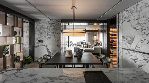 進口意大利大花白大理石(老礦大花白和山水紋大花白)圖文介紹 意大利大花白大理石