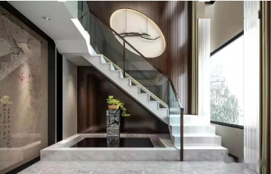 【裝修經驗】大理石樓梯裝飾設計施工中的5個注意細節問題 大理石樓梯