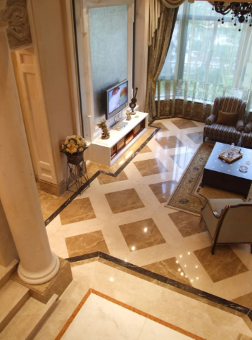 環球石材別墅大理石拼花案例