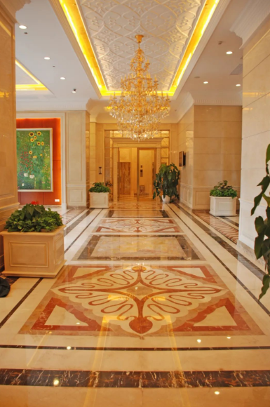 環球石材別墅大理石拼花案例