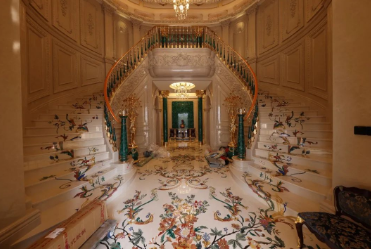 環球石材別墅大理石拼花案例